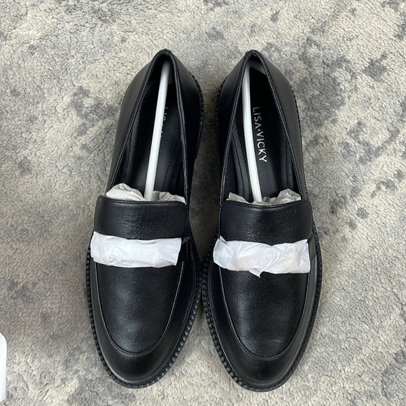 NIB Lisa Vicky Zany Loafer Horsebit Black Nappa Leather Office Preppy Sz 6 - Picture 9 of 14